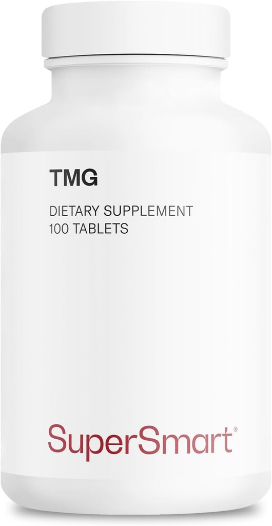 Supersmart TMG 2250mg/日(高強度) - TMG Trimethylglycine - Betaine Anhydrousサプリメント | 非GMO&グルテンフリー - 100 タブレット