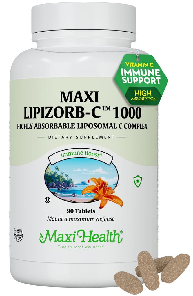 Maxiの健康の消化のブレンド、高吸収性の高い線量のビタミンC、非GMOコザーのベジタリアンの医者によって形成される免疫サポート補足(90の計算)が付いているビタミンC 1000mgのタブレット