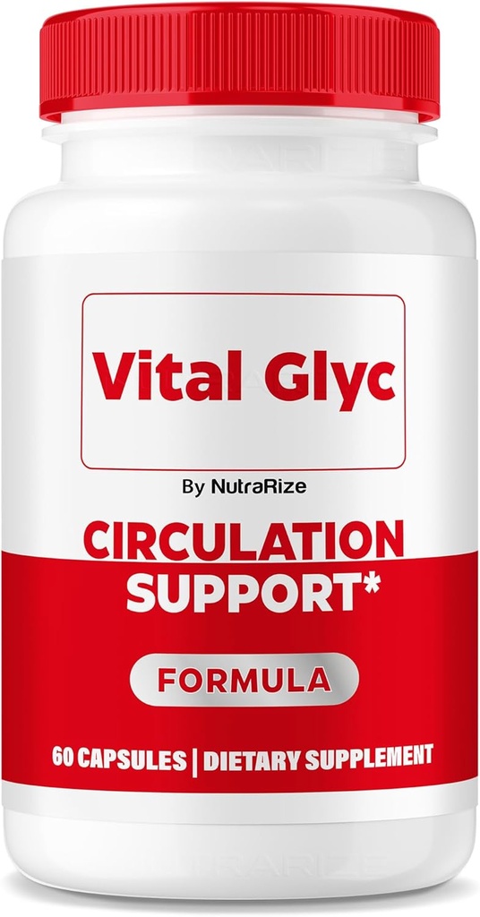 Vital Glyc カプセル - 公式の血液サポート式、バイタルグリック血液容器クリーナー、バイタルグリックグリコオプティマイザピル、サポート全体的な健康とウェルネス、バイタルグリックパウダー(60カプセル)