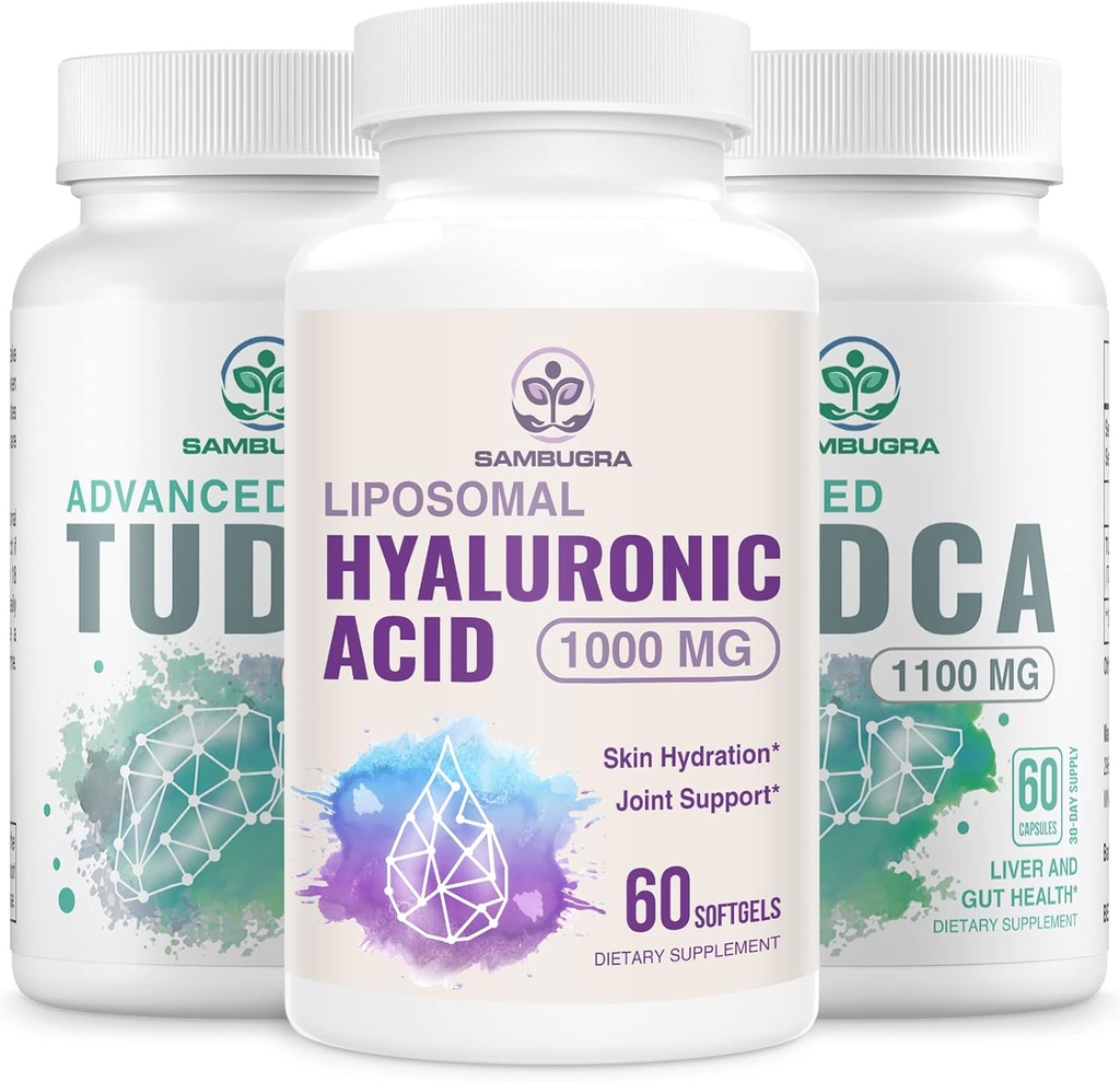 TUDCA のレバーは 1100mg および Liposomal の Hyaluronic の酸の補足 1000mg の高バイオアベイラビリティの補足 (パッケージ 3)