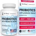 Dr. Berg Probiotic Supplement(60 Billion CFUs) - エイズの機会の便秘、Diarrhea、ガス&Bloating* - 消化器の健康のための事前およびプロバイオティクス - 30 Probioticカプセル