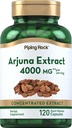 ピッピングロックアルジュナエキス | 4000mg | 120カプセル | アルジュナバークハーブ | 濃縮ハーブサプリメント | 非GMO、グルテンフリー