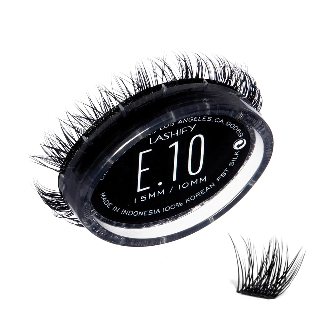 Lashify Extreme 10mm Gossamer DIY Eyelash Extensions Refill, Black, Easy False Lashes To Add Tremendous Volume