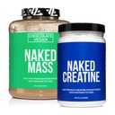 NAKED大豆フリータンパク質バンドル: 8LBチョコレートビーガンマスクレアチン