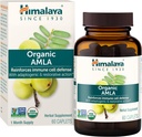 Himalaya Organic Amla - 適応性および抗酸化剤を備えたハーブ免疫サポートサプリメント - USDA Organic、ビーガン、非GMO、グルテンフリー、600mg、60カプレット