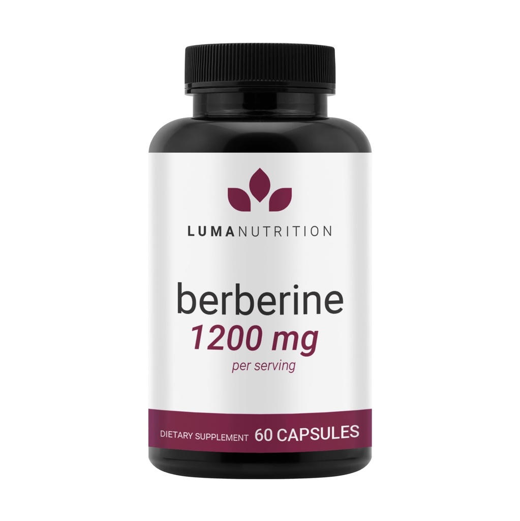Luma Nutrition Berberine Supplement - ビーガン、グルテンフリー、非GMO - 60カプセル