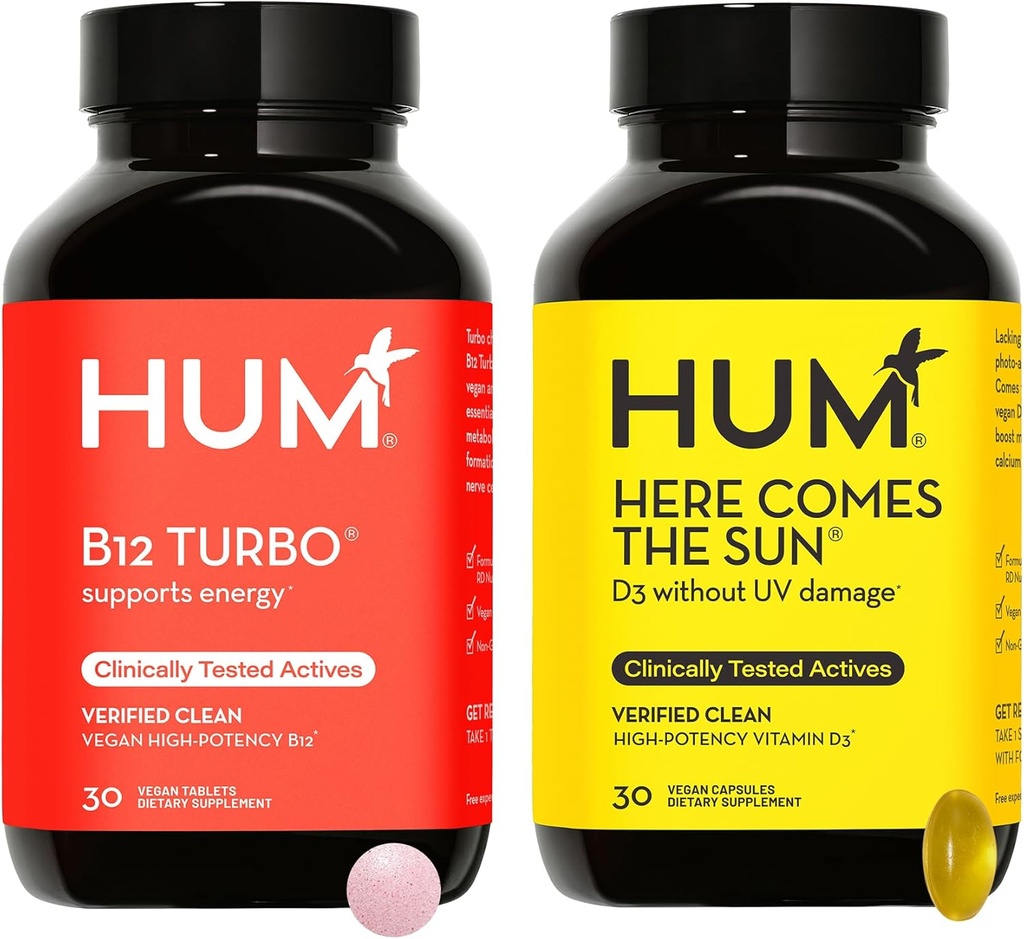 HUM B12ターボ+NutritonからのVitaman D3:ここに日およびB12ターボ来ます