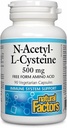 ナチュラルファクターN-アセチル-L-Cysteine 500mg - 健康的な肝臓と肺をサポート - 抗酸化サポートサプリメントは免疫システム健康をサポート - 90ベジタリアンカプセル(90の給餌)