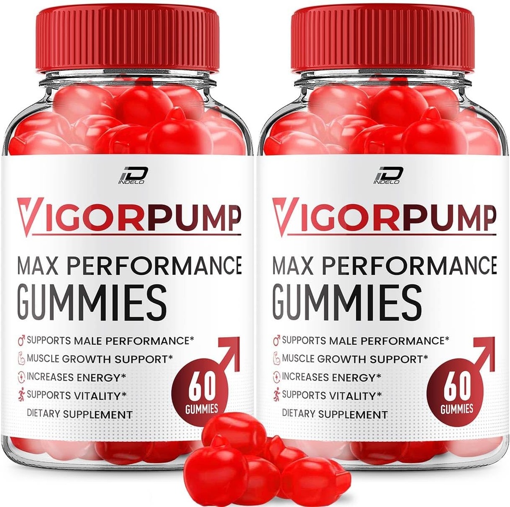 Vigor Pump Gummies for Men – VigorPump Male Gummies All-Natural Supplement, Pump Vigor Gummies Reviews (2 Pack - 120 Gummies)