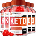 (5 Pack) KetoFast4Me ACV Gummies Advanced, KetoFast 4 Me ACV Gummies Apple Cider Vinegar Keto Fast 4 Me Weight Management ACV Gummies Keto Fast4Me Reviews Vitamin B12 Keto+acv, 1000mg (300 Gummies)