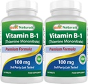 Best Naturals Vitamin B1 as Thiamine Mononitrate 100 mg 120 Tablets (120 Count (Pack of 2))