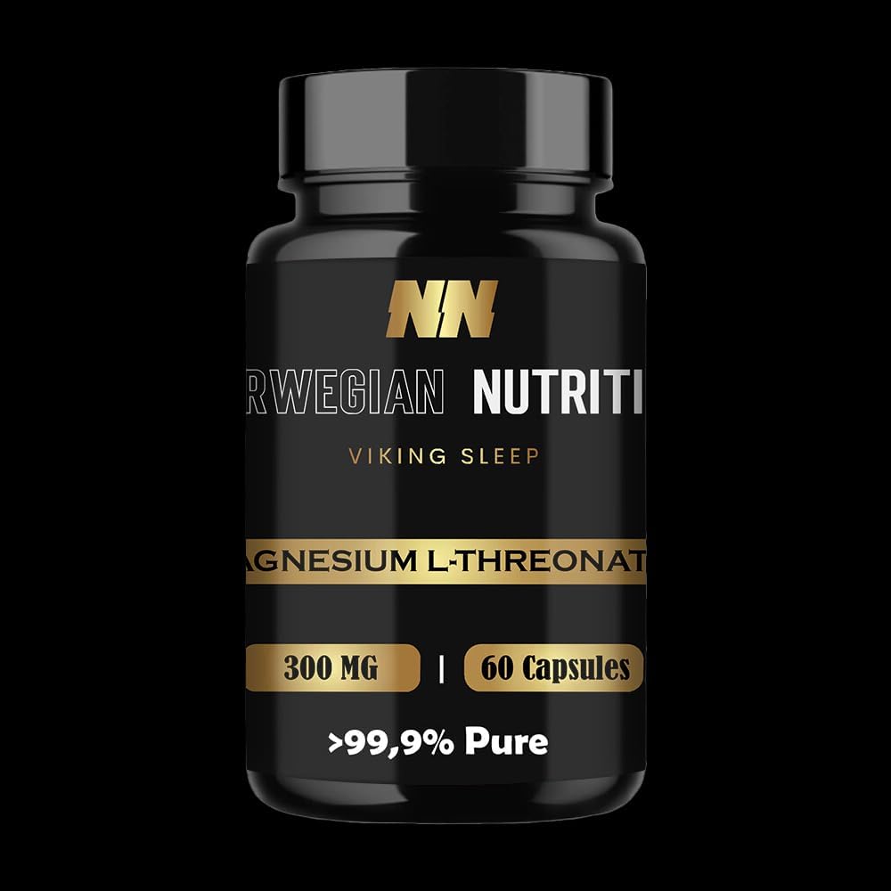 マグネシウムL-Threonate、300MGの60カプセル! (ない 144MG 他の人のように) - あなたの人生を強化 - より良い睡眠の質と焦点、記憶、注意と認知機能 - 以上 99,9% 純粋な!! グルテンフリー。