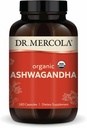 Mercola Organic Ashwagandha博士 - エネルギー生産と副腎の健康をサポート - 800 mg / サービング - 非GMO、グルテンフリー&大豆フリー - 認定USDAオーガニック - 180カプセル(90サービング)
