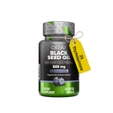 ORZAX の黒い種のオイルは 100% の純粋プレスしました | Non-GMO - Omega 3 6 9 の豊富及び Thymoquinone | 免疫サポート、毛、皮、表面のための黒い Cumin Nigella のサティバ オイル(500 mg - 60 Softgel のカプセル)