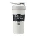 BlenderBottle Stradaのシェーカーのコップはワイヤー ウィスク、24Ounce、白が付いているステンレス鋼の水差しを絶縁しました