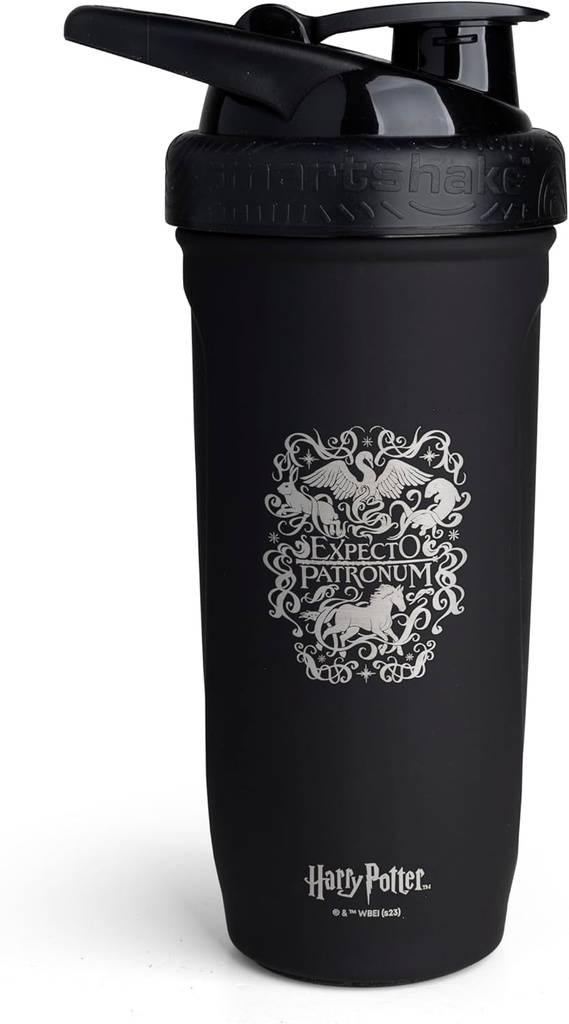 Smartshakeは、ステンレス鋼ハリーポッターエクスプレクト式パトロン式シェーカーボトル(900 ML /30oz)を補強します。 | 軽量性スポーツシェーカーボトル ソフトリッド | 耐震性、BPAフリー&DEHP無料