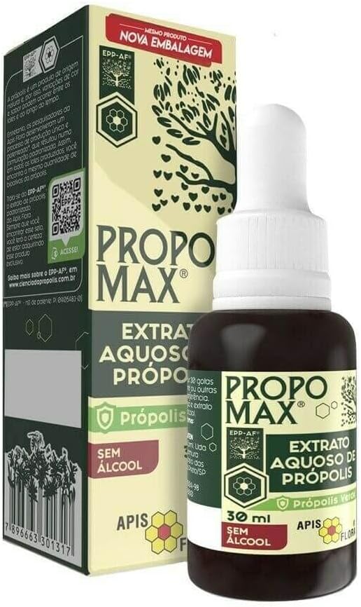 Apis Flora Brazilian Green Bee Propolis, High in Flavonoids and Artepillin-C 7, Wax-Free, Alcohol Free, 30ml (Pack of 2)