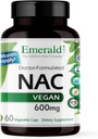 EMERALD LABS NAC 600mg - N-アセチル-L-Cysteine - 解毒をサポートするビーガンアミノ酸サプリメント - 60野菜カプセル(60日の供給)