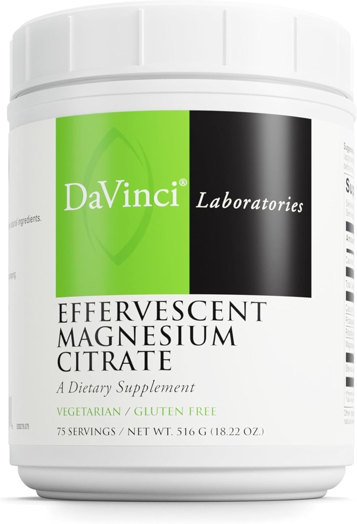 DaVinciの実験室-Effervescentのマグネシウムのクエン酸塩- 75のサービング- 18.22 Oz