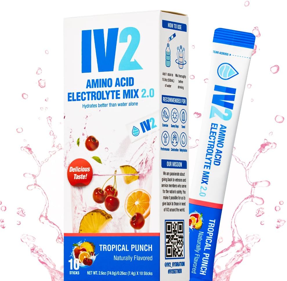 IV2ゼロ 砂糖のアミノ酸のHydrationの粉Iの電解物の飲み物の組合せIのエッセンシャル ビタミンIビーガン、非GMOのグルテンフリー私は次レベルのHydration (10の計算)