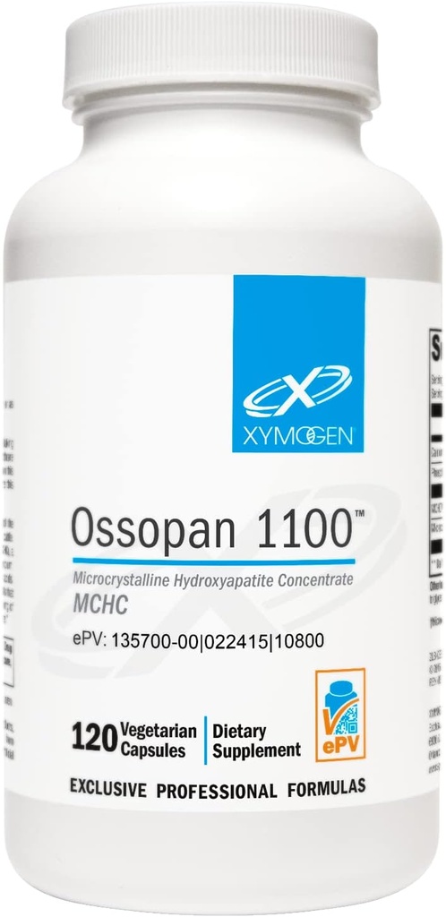 XYMOGEN Ossopan 1100 - サポート骨の強さ+骨の健康-マイクロ結晶の Hydroxyapatite、Phosphorus -女性および人のためのカルシウム(120のカプセル)が付いているカルシウム補足