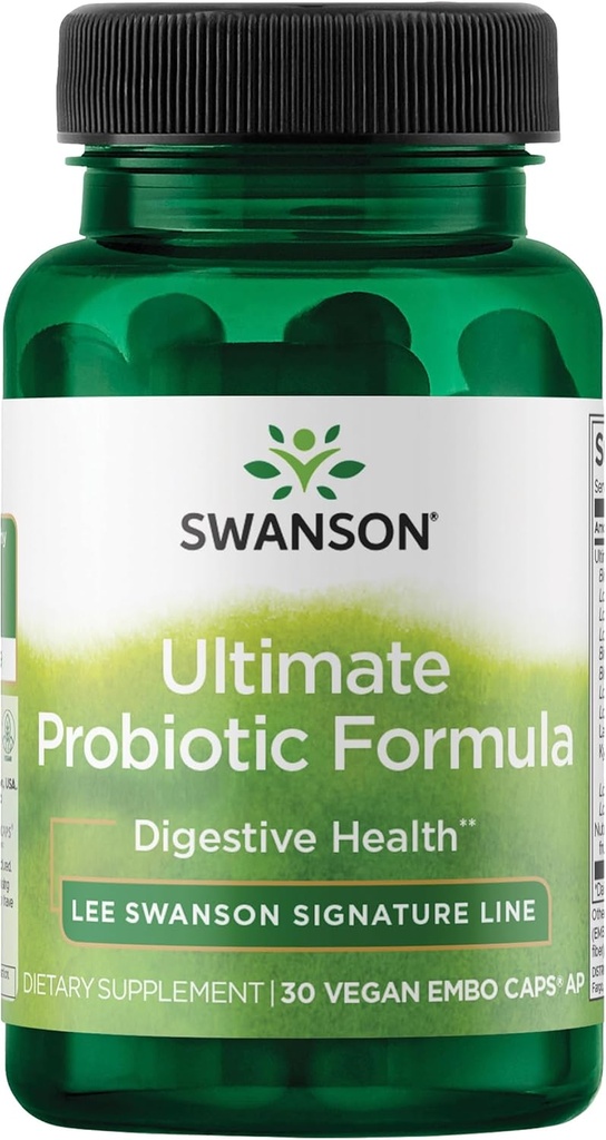 Swanson Ultimate Probioticフォーミュラ消化の健康免疫システムサポート66 Billion CFUプレバイオティックNutraFlora scFOS 30 DRcaps Veggieカプセル(キャップ)