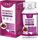 GDME Women's Probiotics, 90 Tablets 90 Billion CFU 18 Strains, Contains Organic Prebiotic Cranberry,Probiotic Supplement for Digestion, Immunity, Women's Health, Soy Gluten Dairy Free