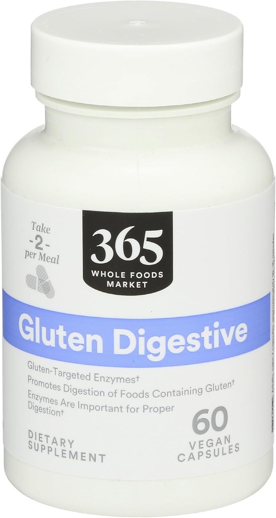 365 by Whole Foods Market, Enzymes Gluten Digestive, 60 Count