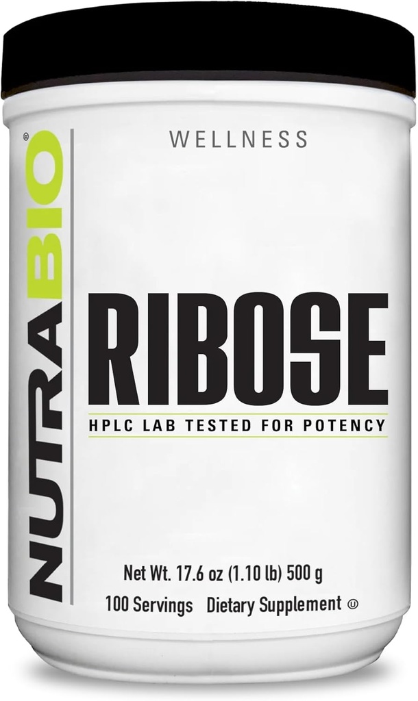 健康な心およびエネルギーブーストのためのNutraBioの肋骨の補足- D-Riboseの粉の補足- 500g