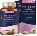 Totaria Inositolサプリメント - 3075mg Myo-Inositol&D-Chiro InositolカプセルプラスビタミンD3、 Folate、理想的な40:1比率 - 女性&Ovarian*サポートのためのホルモンバランス | ビーガン、非GMO - 120キャップ
