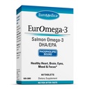 EuroMedica EurOmega-3 - EPAとDHA - 脳の健康サポートのためのオメガ3錠 - 必須脂肪酸とペプチドの栄養補助 - 60錠