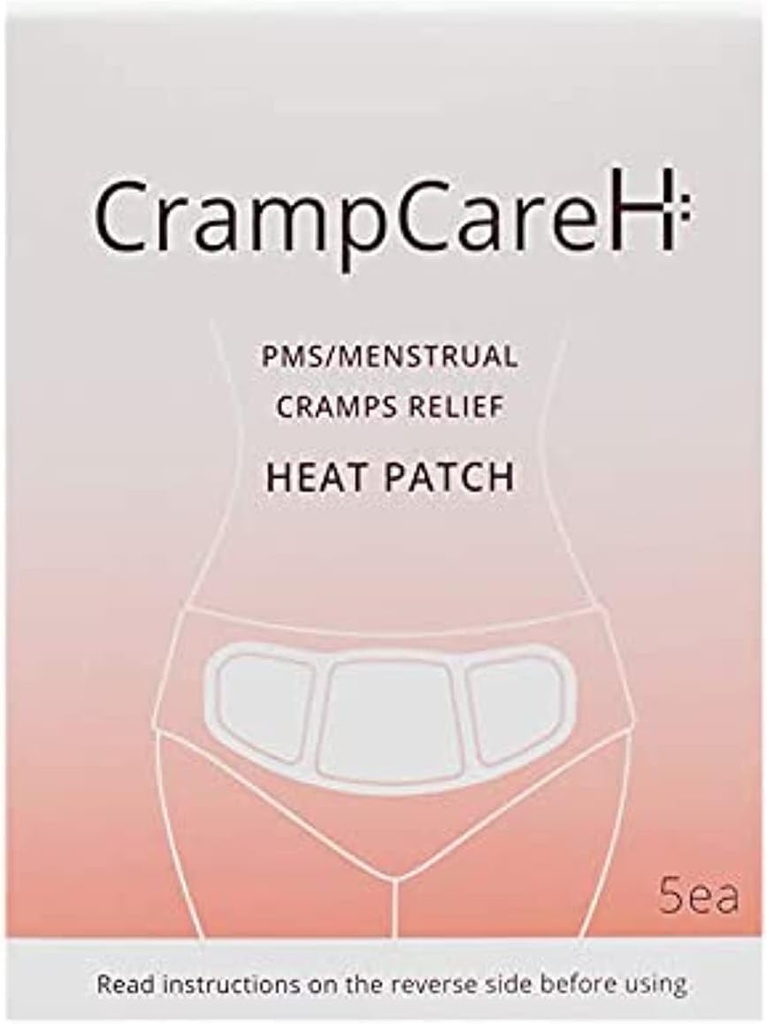 (5パッチ) CrampCareH PMS/Menstrual Cramps ワイドウィング、FDA 登録された熱パッチ