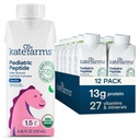 KATE FARMSの有機性小児のペプチッド1.5の方式、バニラ、口頭または管の供給のためのソレ ソース加水分解された植物ベースの栄養物、8.45のoz (12のパック)