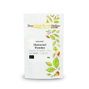 全食糧の有機性Shatavariの粉(50g)を買って下さい