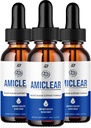 Amiclearは健康な式 - 食事療法の補足の低下-余分強さのAmiclearの液体の低下、ブドウの種、Amiclearの低下の検討(3パック- 180のml)