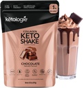 Keto Collagen Shake(チョコレート) - ココナッツオイル、プレバイオティクス、グラスフェッド加水分解コラーゲンペプチドタイプI&III、低炭水化物、グルテンフリー、1.78lbs。 (810g)