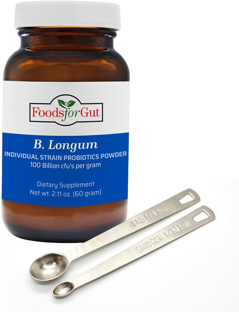 Bifidobacterium Longum Probiotic Powder 100 Billion cfu's | アメリカ製 | 添加剤なし | 製造メーカーから直接 | サードパーティ製ストレージ | 免疫サポート | B. Longum | 60グラム(2.11 Oz)