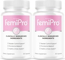 (2パック)FemiProのぼうこう制御丸薬 - 元のFemiProのカプセル、Femiのプロ ぼうこう制御サポート補足、全面的な健康およびウェルネスのレビューのためのProbitic FemiProの丸薬、60のカプセル2か月