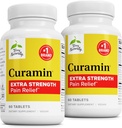 テリー自然にCuraminの余分強さ-健康な循環サポートのためのクルクミン及びボスウェリア-接合箇所、筋肉健康及びendorphinの生産を支えるTurmericの補足- 60のタブレット(2のパック)