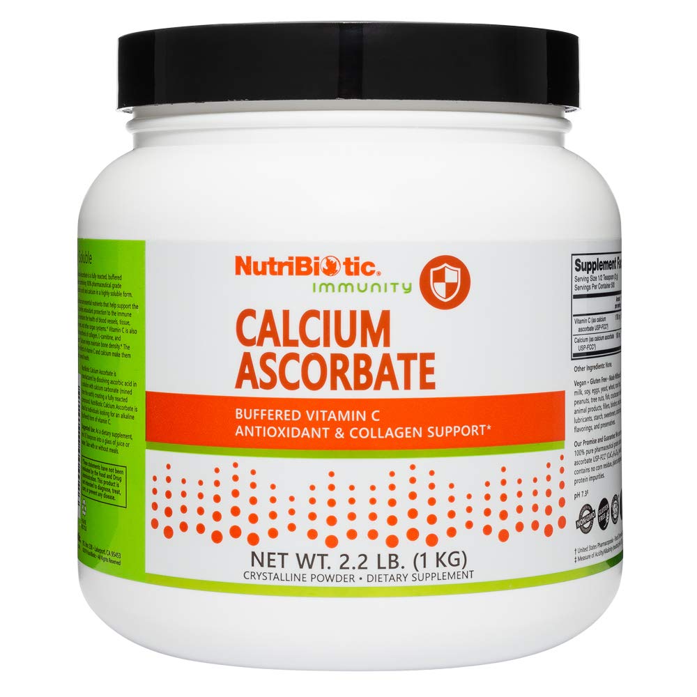 NutriBioticカルシウムAscorbateのビタミンCの粉、2.2 Lb - 必須の酸化防止剤及びコラーゲン サポート補足