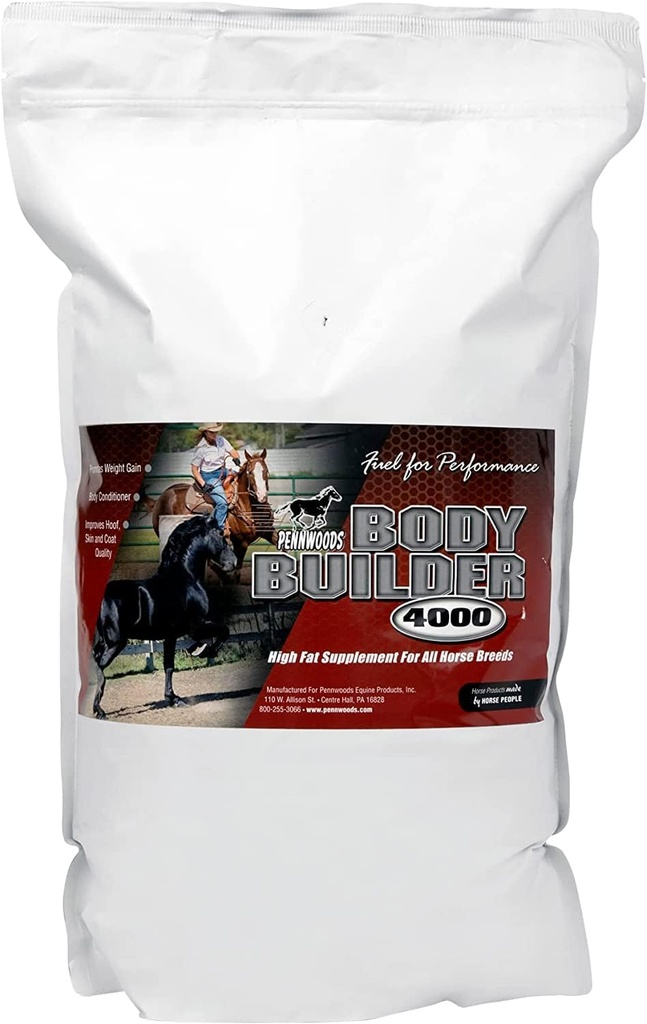 ペンウッド ボディ ビルダー4000の馬の重量の利益の補足、ボディ調節の馬のビタミンが付いている高い脂肪およびエネルギー馬の重量の建築者、改良のHoofの質- 12lb袋