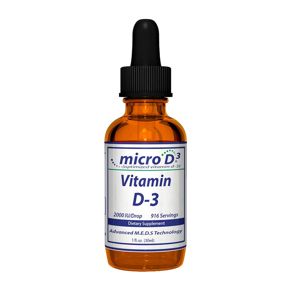 Nutrasal Micro D3 ビタミン D-3 ドロップ - 高濃度(2,000,000 IU) ビタミン D3 ナノテクノロジーと 10X 以上吸収 -1 オンス (30 ml)
