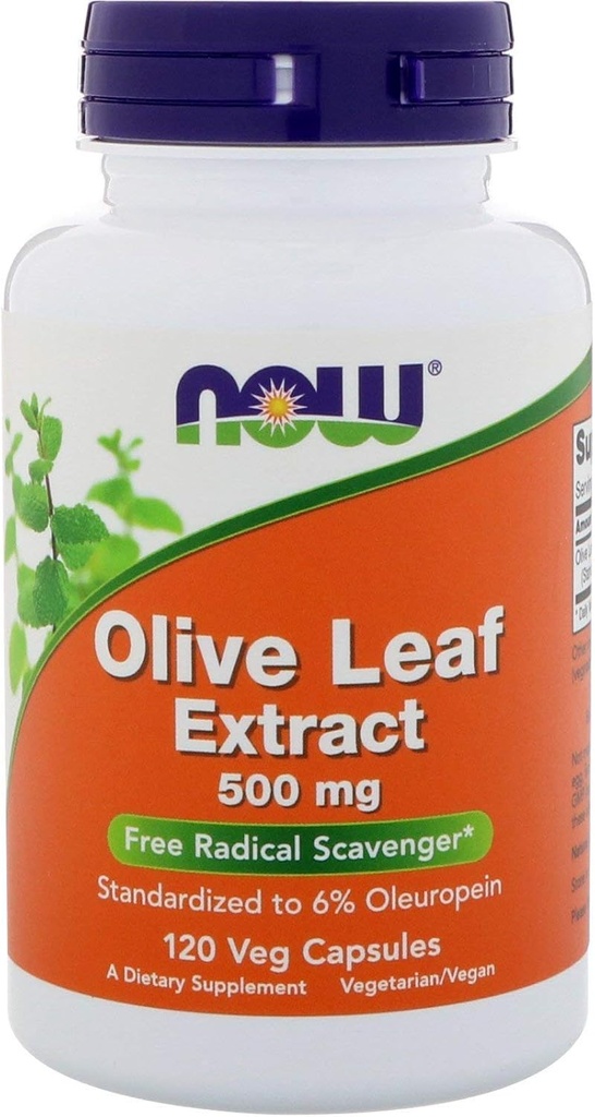 Olive Leaf Extract 500mg 120 VegiCaps (Pack of 2)