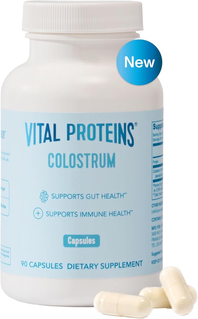 Vital Proteins Bovine Colostrum Supplement 40% IgG Premium Bovine Colostrum Superfood, Unflavored, 30 サービング