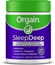 Orgain SleepDeep、Melatonin Sleep Aidはマグネシウム、GABA、L-Theanine、L-Tryptophan、Chamomile、Lemon Balm & Valerian Root、Gluten Free、Doctor Formulated - 60カウント、30日の供給とサポートサプリメント