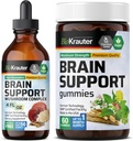 BIO KRAUTER 脳サポート 60 グミー & 脳サポート マッシュルーム 4 Fl. Oz.