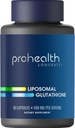 ProHealth Liposomal Glutathione、500 mg / サービング | マスター抗酸化剤 | 健康な老化、細胞の健康と解毒をサポート | 証拠ベース & サードパーティ製テスト済み