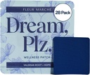 Fleur Marche Dream、Plz Botanical Sleep Patch - Valerian Root、L-Theanine、Lavender Oil & Hops - 自然鎮静 - 非常にBioavailable - 28パッチ