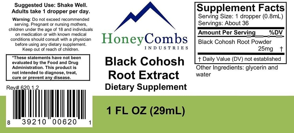 16oz. Blue Cohosh – Supports The Memory, Nerves, Menstruation and More – Alcohol-Free Liquid Extract