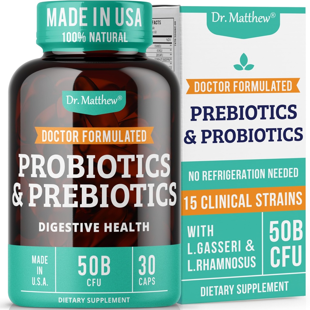 プレバイオティクスとプロバイオティクス:Lactobacillus Gasseri、Lactobacillus Rhamnosus、Plantarum、Casei、Bifidobacterium longum、Lactobacillus Gasseri、Lactobacillus Rhamnosus、Plantarum、Casei、Bifidobacterium longum、乳製品、乳製品。 消化の健康のためのプロバイオティックプレバイオティクス、前およびプロバイオティクス。